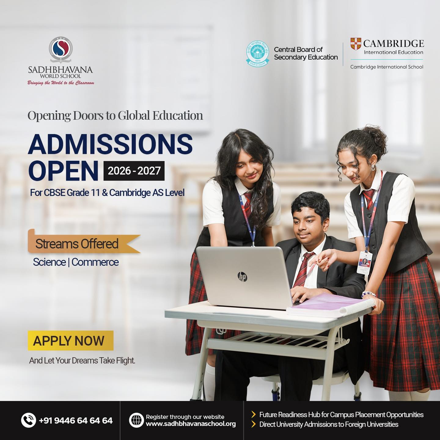 Grade 11 Admissions Open 2026-27